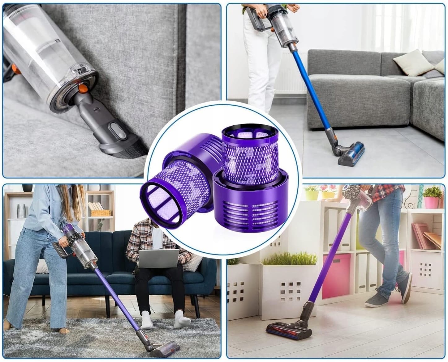 2x FILTR ZMYWALNY DO ODKURZACZA DYSON V10 Sv12 969082-01 Absolute Animal